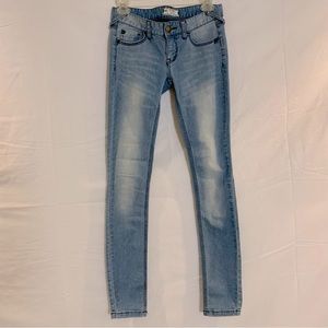 Free People FP low rise skinny jeans light blue